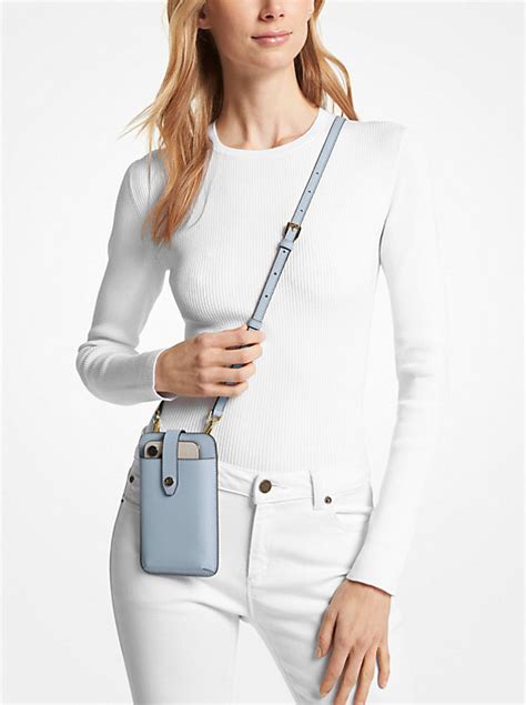 michael kors large phone crossbody|michael kors crossbody phone wallet.